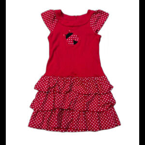 Gymboree Polka Dot Ladybug Tiered Dress